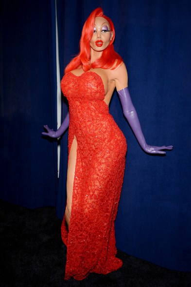 1. Jessica Rabbit (2015) Klum outdid herself in every way with this cartoon creation come to life. "I was looking up who is the most well-known sex symbol -- and it's Jessica Rabbit," said Klum. "I said, 'Perfect.' What man doesn't want Jessica Rabbit? I wanted plus-plus everything: boots, butt, lips. Everyone was grabbing my boobs and butt because they knew they were fake."