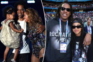 Beyoncé, Jay-Z and daughter Blue Ivy