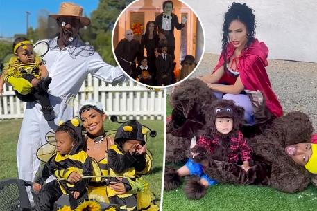 Nick Cannon and Abby De La Rosa, Bre Tiesi, Brittany Bell and their kids