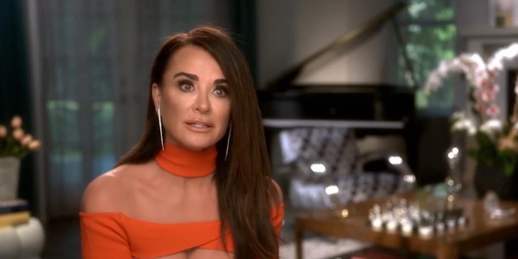 Kyle Richards talking in a "RHOBH" confessional