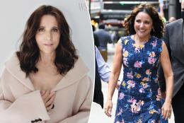 Two photos of Julia Louis-Dreyfus